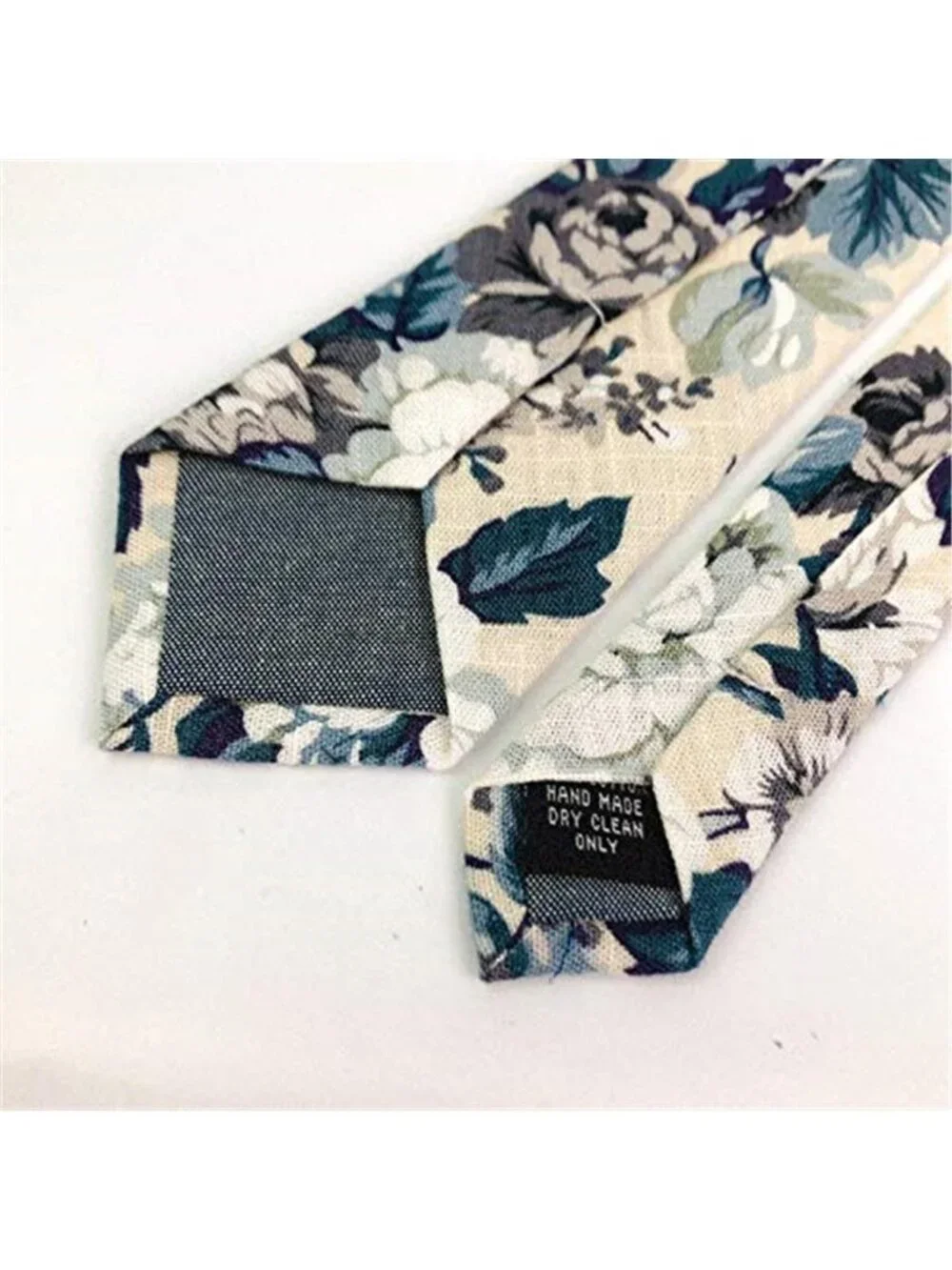 Men's Cotton Floral Neck Tie 2.56'' Printed Skinny Tie